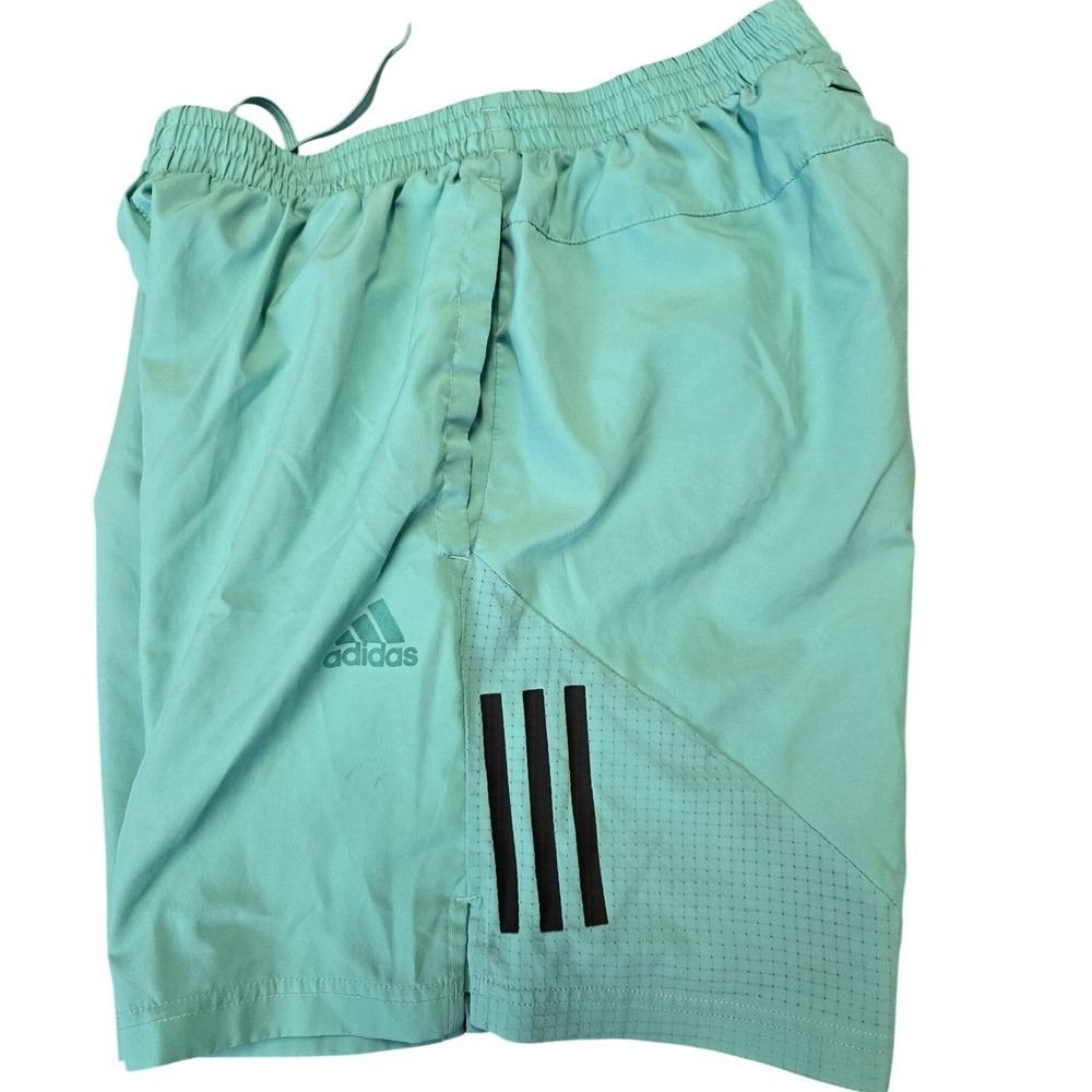 Adidas Men's Aqua Running Athletic Shorts Drawstring Lightweight Medium